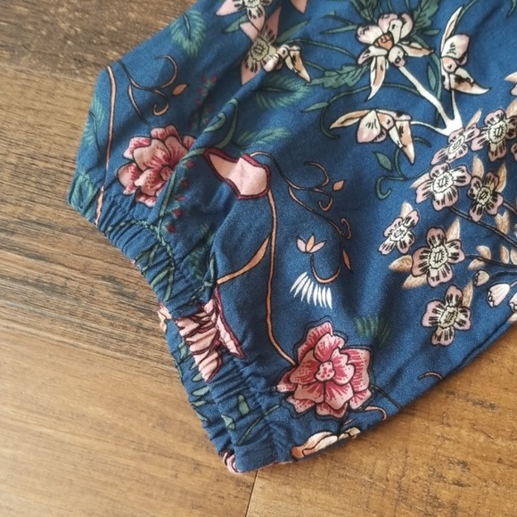 Signature Studio Large Blue Floral Boho Flowy Top - Picture 6 of 8